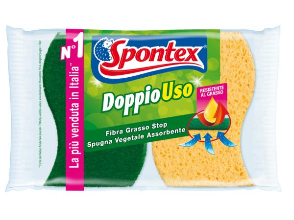 SPUGNA SPONTEX DOPPIOUSO x2
